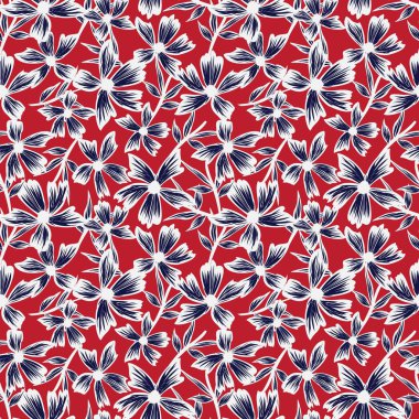 Moda baskıları, mayo, arka plan, web siteleri, duvar kağıtları, el sanatları için uygun bir botanik fırça darbesi deseni.