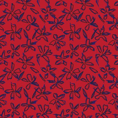Moda baskıları, mayo, arka plan, web siteleri, duvar kağıtları, el sanatları için uygun bir botanik fırça darbesi deseni.