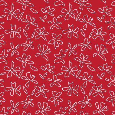 Moda baskıları, mayo, arka plan, web siteleri, duvar kağıtları, el sanatları için uygun bir botanik fırça darbesi deseni.