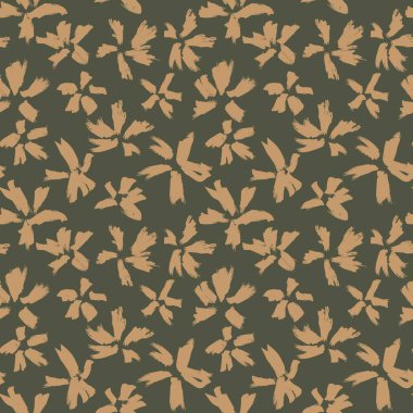 Moda baskıları, mayo, arka plan, web siteleri, duvar kağıtları, el sanatları için uygun bir botanik fırça darbesi deseni.