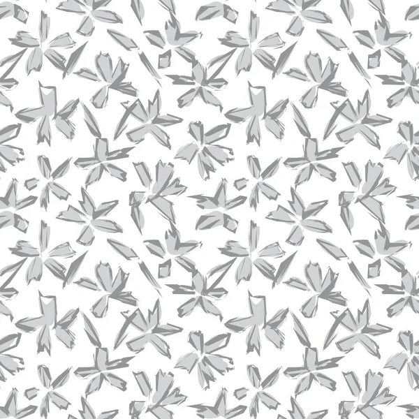 Est Motif Floral Coup Pinceau Botanique Adapté Aux Impressions Mode — Image vectorielle