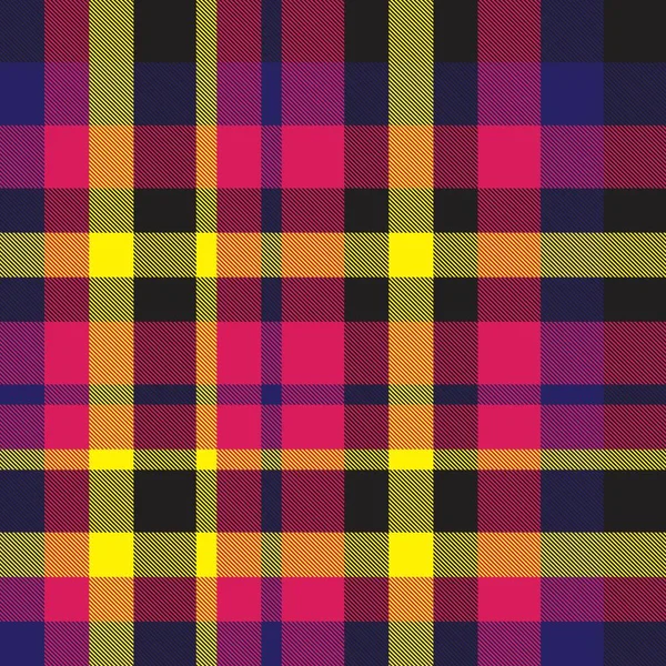 Classic Plaid Checkered Tartan Pattern Suitable Shirt Printing Fabric Textiles — Stock Vector