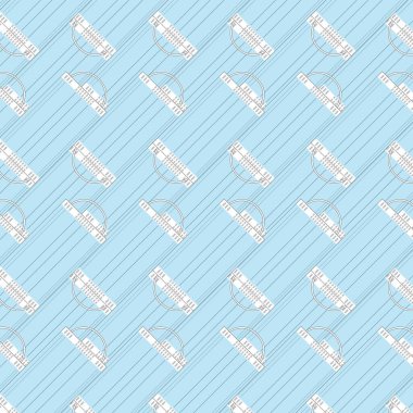 Yüz maskesi pürüzsüz desen çizimi