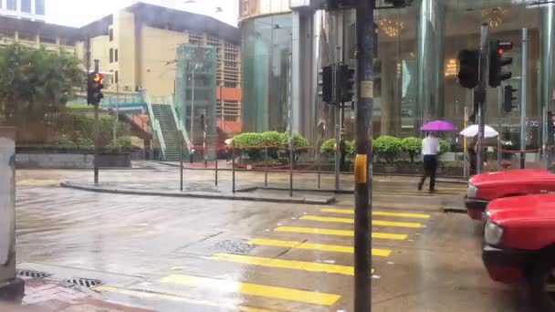 Hong Kong Çin Nisan 2020 Yağmurlu Bir Günde Yee Caddesi — Stok video