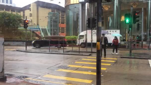 Hong Kong Čína Dubna 2020 Asijci Nosí Obličejové Masky Autobusy — Stock video