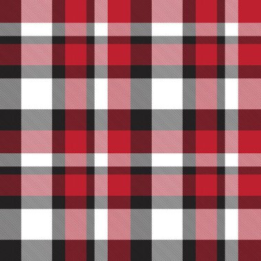 Moda tekstil ve grafikleri için uygun kırmızı ekose, kareli, tartan desenli
