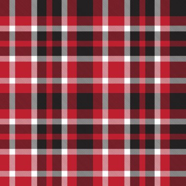 Moda tekstil ve grafikleri için uygun kırmızı ekose, kareli, tartan desenli