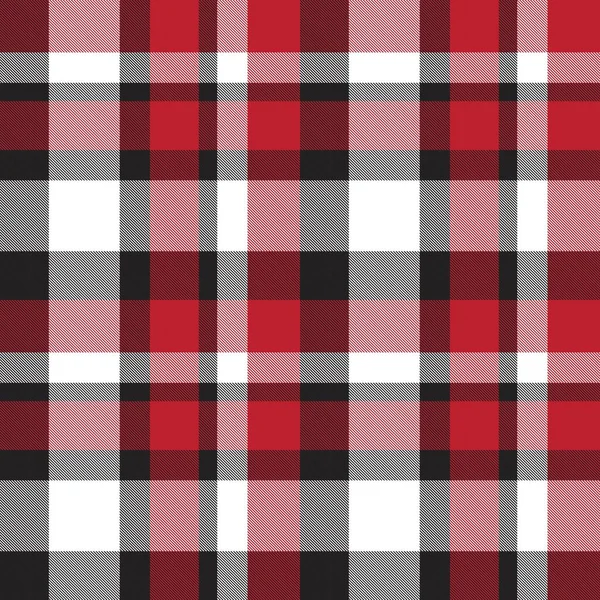 Xadrez Vermelho Xadrez Tartan Padrão Sem Costura Adequado Para Têxteis — Vetor de Stock