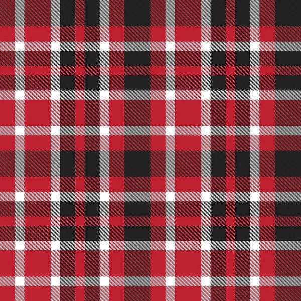 Xadrez Vermelho Xadrez Tartan Padrão Sem Costura Adequado Para Têxteis — Vetor de Stock