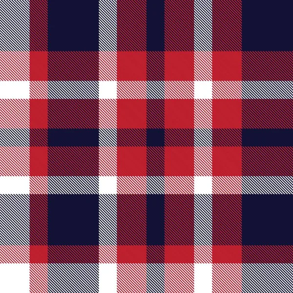 Plaid Rosso Quadretti Tartan Modello Senza Cuciture Adatto Tessuti Moda — Vettoriale Stock