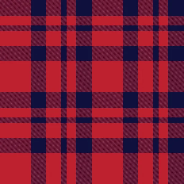 Xadrez Vermelho Marinho Xadrez Tartan Padrão Sem Costura Adequado Para — Vetor de Stock