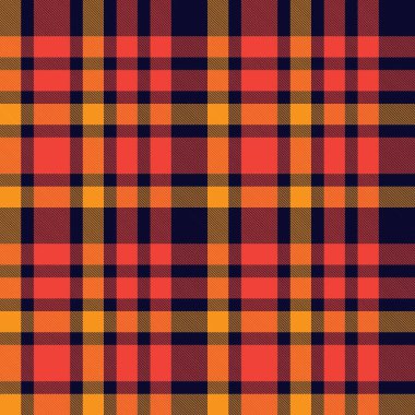 Turuncu ekose, kareli, tartan desenli moda tekstil ve grafikleri için uygun.