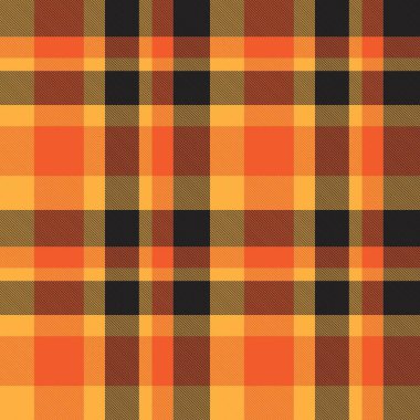 Turuncu ekose, kareli, tartan desenli moda tekstil ve grafikleri için uygun.