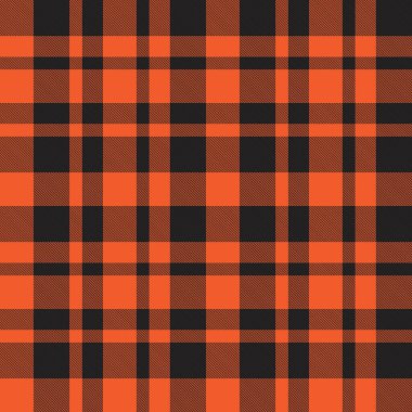 Turuncu ekose, kareli, tartan desenli moda tekstil ve grafikleri için uygun.