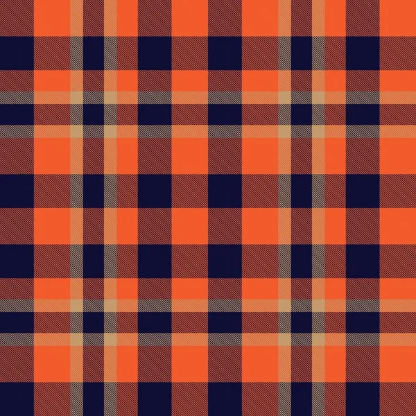 Orange Plaid Checkered Tartan Seamless Pattern Suitable Fashion Textiles Graphics — Stock Vector