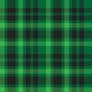 Moda tekstil ve grafikleri için uygun yeşil ekoseli, kareli, tartan desenli