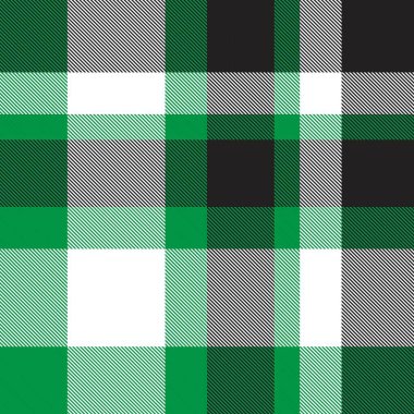 Moda tekstil ve grafikleri için uygun yeşil ekoseli, kareli, tartan desenli