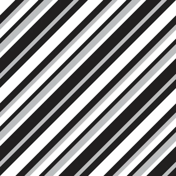 Černobílé Diagonální Pruhované Bezešvé Vzor Pozadí Vhodné Pro Módní Textilie — Stockový vektor