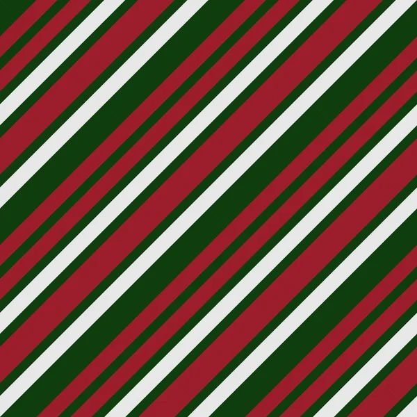 Navidad Diagonal Rayas Sin Costura Patrón Fondo Adecuado Para Textiles — Vector de stock