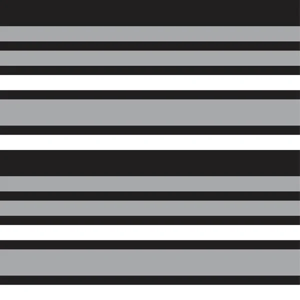 Black White Horizontal Striped Seamless Pattern Background Suitable Fashion Textiles — Stock Vector