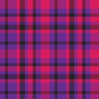 Mor ekose, kareli, tartan desenli moda tekstil ve grafikleri için uygun.