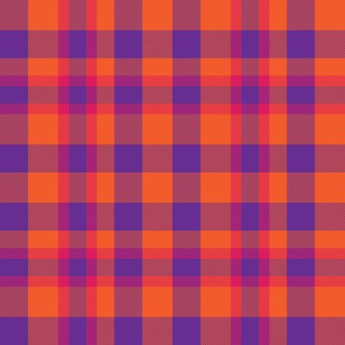 Mor ekose, kareli, tartan desenli moda tekstil ve grafikleri için uygun.