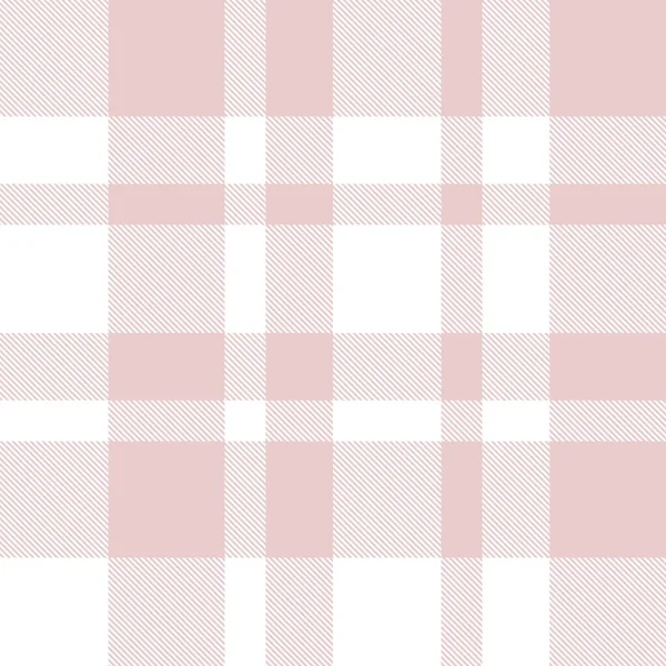 ピンクの再生 チェック ファッション繊維やグラフィックに適したタータンシームレスパターン — ストックベクタ