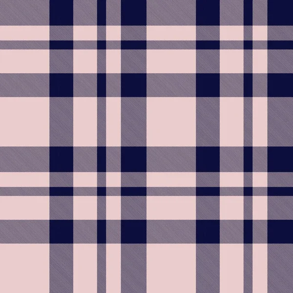 Růžové Námořnictvo Plaid Kostkované Tartan Bezešvé Vzor Vhodný Pro Módní — Stockový vektor