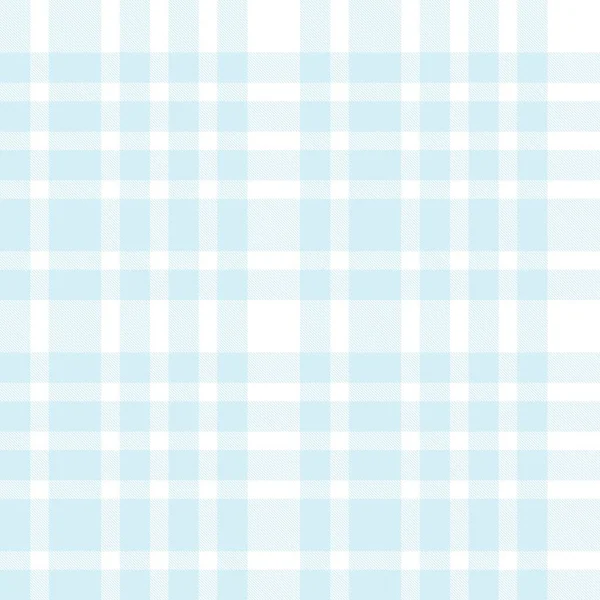 Sky Blue Plaid Checkered Tartan Seamless Pattern Suitable Fashion Textiles — Stock Vector