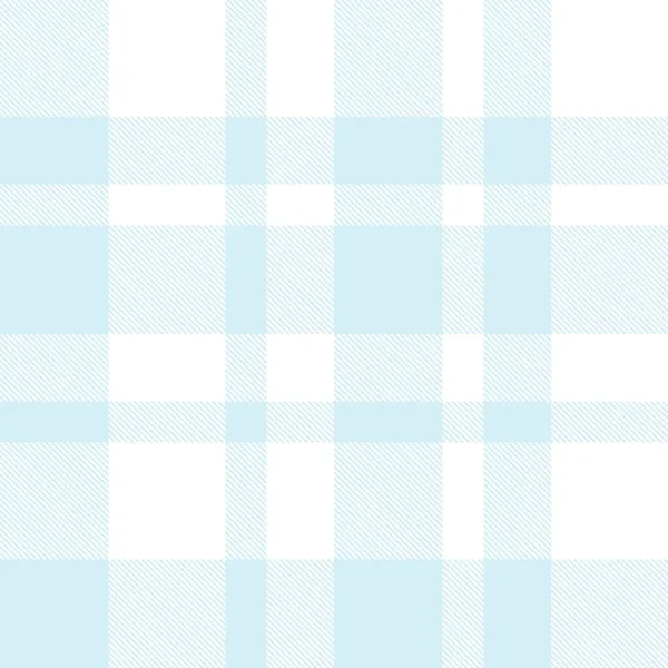 Sky Blue Plaid Checkered Tartan Seamless Pattern Suitable Fashion Textiles — Stock Vector