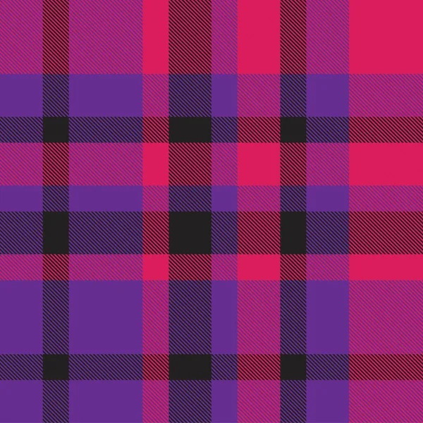 Xadrez Roxo Xadrez Tartan Padrão Sem Costura Adequado Para Têxteis —  Vetores de Stock