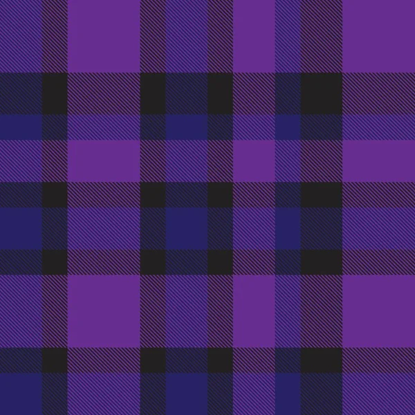 Fioletowy Plaid Kratkę Tartan Bezszwowy Wzór Nadaje Się Mody Tekstyliów — Wektor stockowy