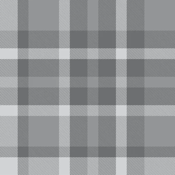 Серый Плаид Чешуйчатый Тартанский Бесшовный Узор Подходящий Модных Текстилей Графики — стоковый вектор