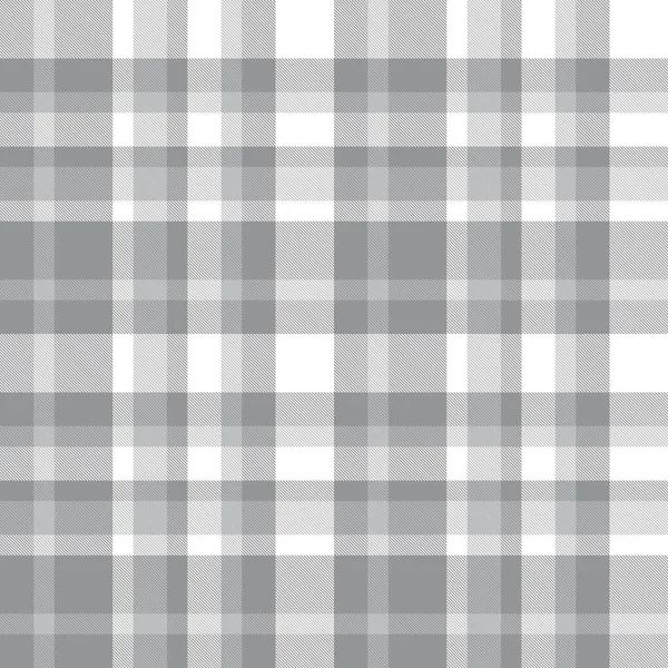 Grey Plaid Kostkovaný Tartan Bezešvý Vzor Vhodný Pro Módní Textil — Stockový vektor
