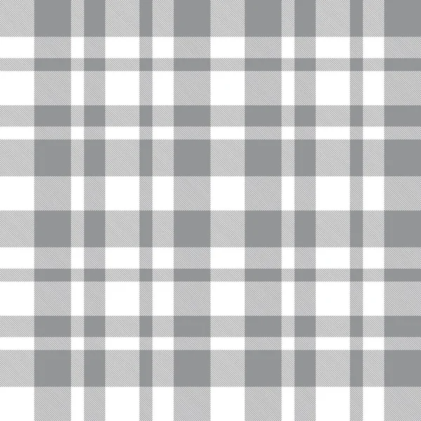 White Plaid Checkered Tartan Seamless Pattern Suitable Fashion Textiles Graphics — Stock Vector