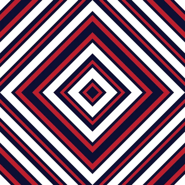 Rojo Azul Argyle Diagonal Rayas Sin Costuras Patrón Fondo Adecuado — Vector de stock