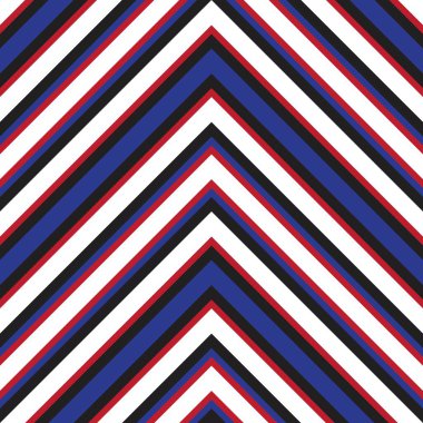 Moda tekstili ve grafikleri için uygun kırmızı ve mavi köşegen çizgili, dikişsiz arkaplan