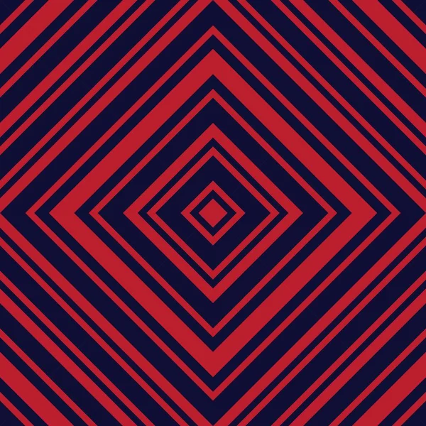 Rojo Azul Argyle Diagonal Rayas Sin Costuras Patrón Fondo Adecuado — Vector de stock