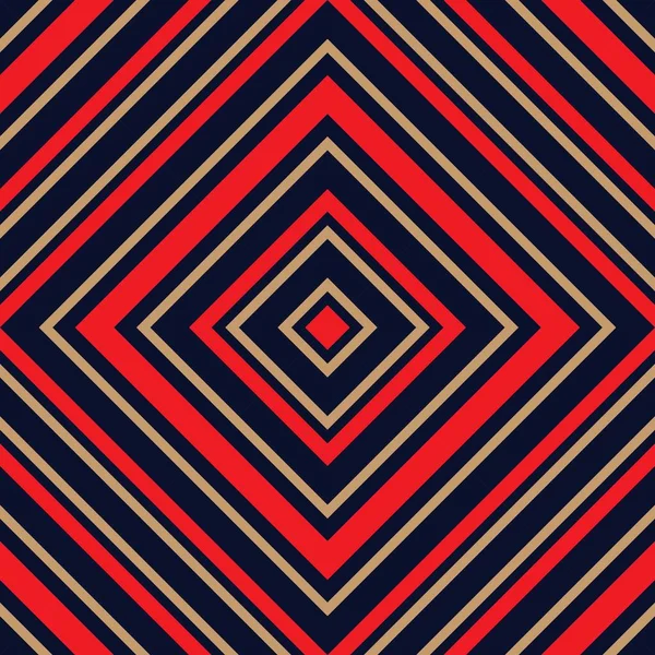 Rouge Bleu Argyle Diagonale Rayé Fond Motif Sans Couture Adapté — Image vectorielle