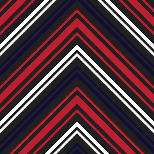 Vermelho Azul Chevron Diagonal Listrado Sem Costura Fundo Padrão Adequado — Vetor de Stock