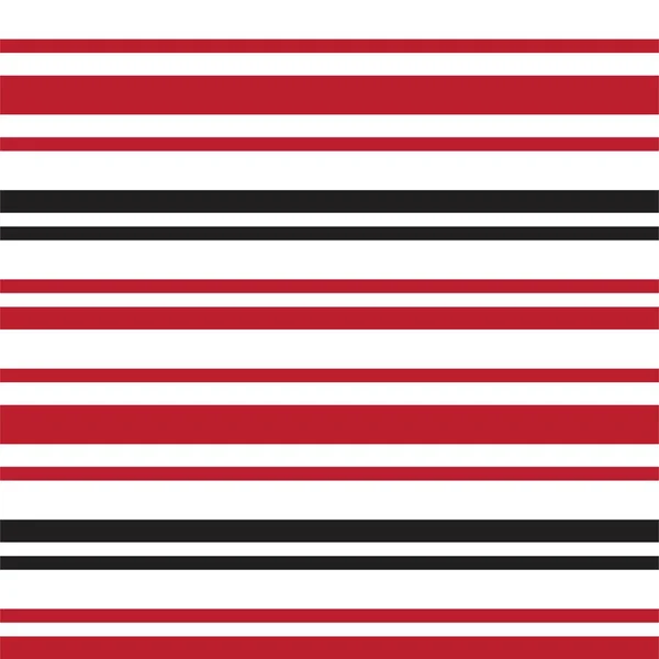 赤い水平ストライプのシームレスなパターンの背景に適したファッション繊維 グラフィック — ストックベクタ