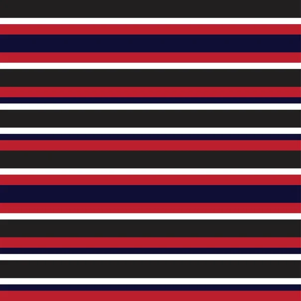 Red Horizontal Striped Seamless Pattern Background 그래픽 — 스톡 벡터