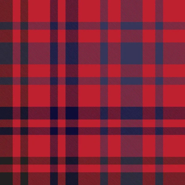 Rood Ruitje Geruit Tartan Naadloos Patroon Geschikt Voor Mode Textiel — Stockvector