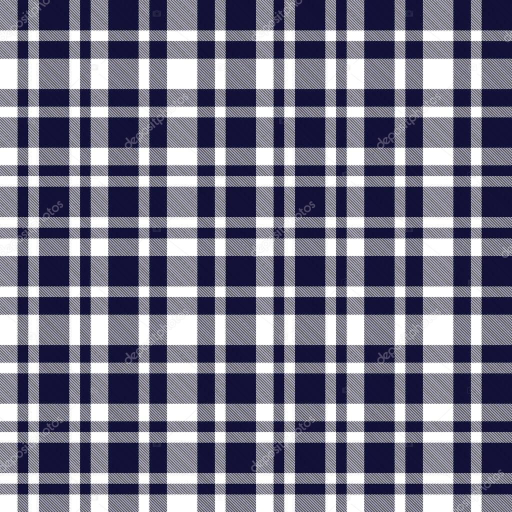 Navy Plaid, checkered, tartan seamless pattern suitable for fashion textiles and graphics