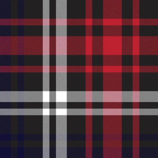 Xadrez Vermelho Marinho Xadrez Tartan Padrão Sem Costura Adequado Para — Vetor de Stock