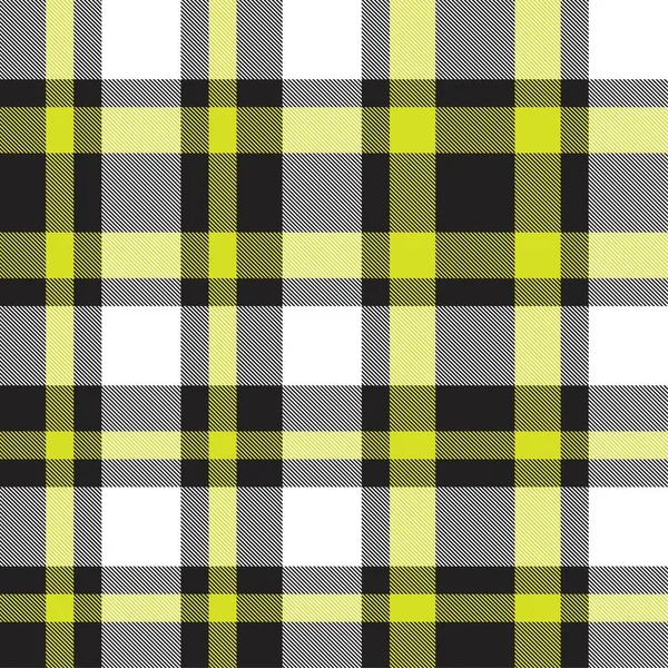 Žlutá Broušená Kostkovaná Tartanově Hladký Vzor Vhodný Pro Módní Textil — Stockový vektor