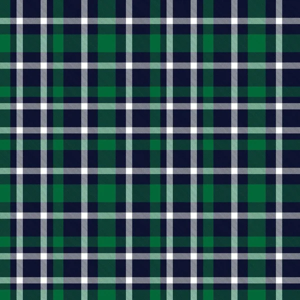 Green Plaid Geruit Tartan Naadloos Patroon Geschikt Voor Mode Textiel — Stockvector