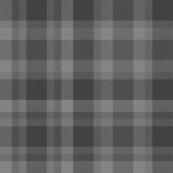 Plaid Grigio Quadretti Modello Tartan Senza Cuciture Adatto Tessuti Moda — Vettoriale Stock