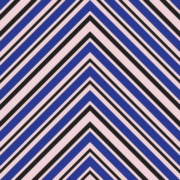 Fondo Patrón Sin Costuras Rayas Diagonales Chevron Rosa Azul Marino — Vector de stock