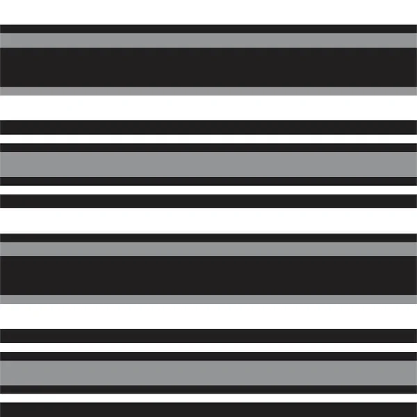 Zwart Wit Horizontaal Gestreepte Naadloze Patroon Achtergrond Geschikt Voor Mode — Stockvector